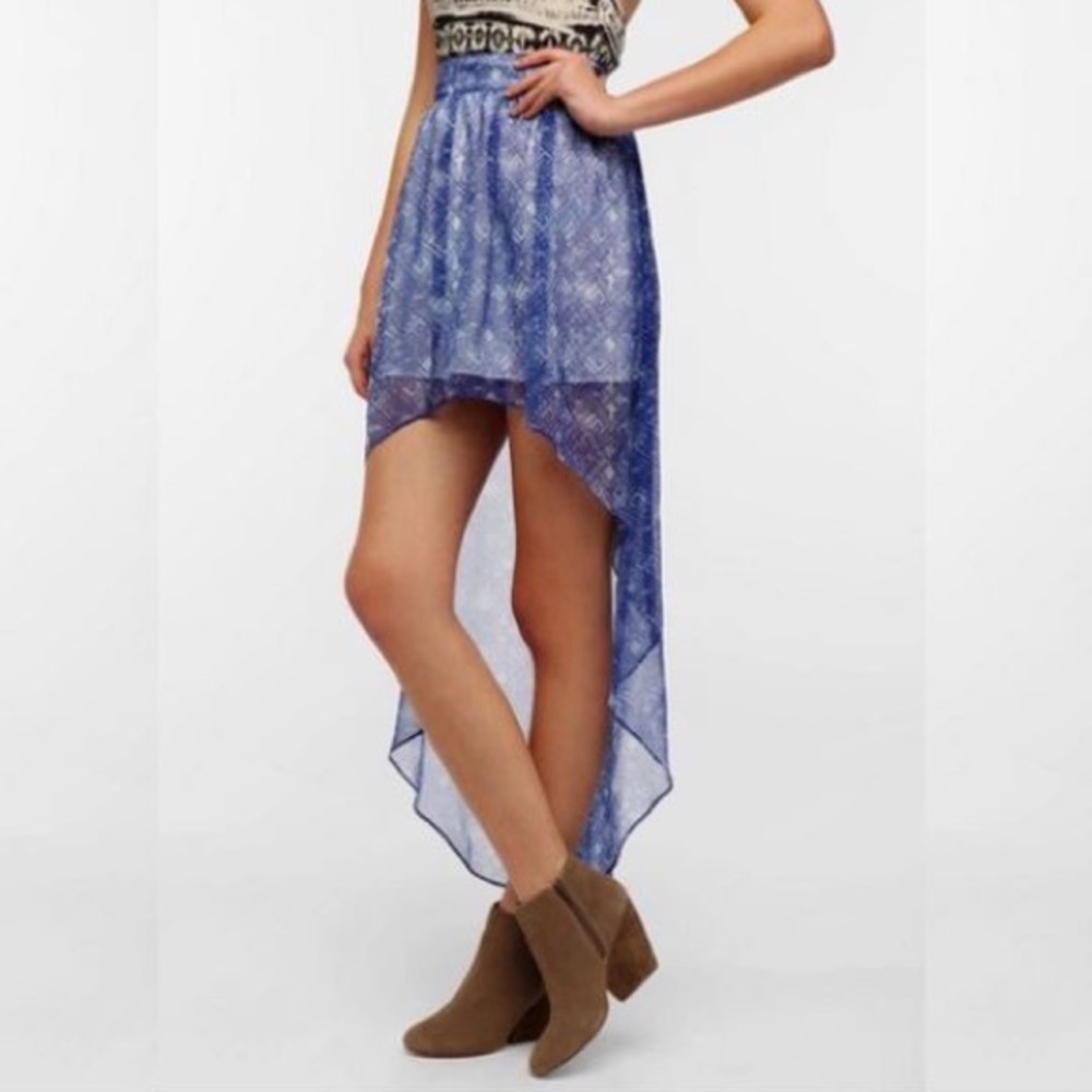 Ecotè High Low Chiffon Skirt | Size S